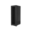 Szafa instalacyjna Rack stojąca 19" 42U 800x1000 czarna drzwi perforowane Lanberg (flat pack)