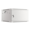 Szafa instalacyjna Rack wisząca 19" 6U 600x600 szara drzwi metalowe Lanberg (flat pack)