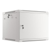 Szafa instalacyjna Rack wisząca 19" 9U 600x600 szara drzwi metalowe Lanberg (flat pack)