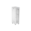 Szafa instalacyjna Rack stojąca 19" 42U 600x800 szara drzwi perforowane LCD Lanberg (flat pack)