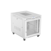 Szafa instalacyjna Rack stojąca 19" 15U 800x1000 Drzwi Perforowane szara Lanberg (flat pack) LCD