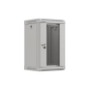 Szafa instalacyjna Rack Lanberg Wisząca 10" 9U 300x300 Drzwi Przeszklone (flat pack) Szara