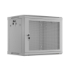 Szafa instalacyjna Lanberg rack wisząca 19" 9U 600x450 drzwi perforowane szara (flat pack)