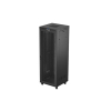 Szafa instalacyjna Rack Lanberg stojąca 19" 47U 800x800 czarna drzwi perforomowane LCD (flat pack)