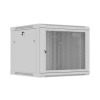Szafa instalacyjna Rack Lanberg wisząca 19" 9U 600x600 szara drzwi perforowane (flat pack)