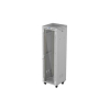 Szafa instalacyjna Rack Lanberg stojąca 19" 42U 600x600 szare drzwi szklane LCD (flat pack) v2