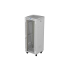 Szafa instalacyjna Rack Lanberg stojąca 19" 32U 600x600 szara drzwi przeszklone LCD (Flat Pack) V2