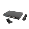 Switch niezarządzalny Lanberg 16x 100Mb PoE+/2x Combo Rack 19" Gigabit Ethernet 150W