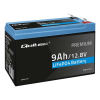 Akumulator LiFePO4 Qoltec Litowo-Żelazowo-Fosforanowy | 12.8V | 9Ah | 115.2Wh | BMS