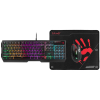 Zestaw klawiatura + mysz + podkładka A4Tech Bloody B1700 USB czarny