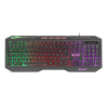 Klawiatura przewodowa Fury Hellfire 2 Francuska Gaming podświetlana czarna