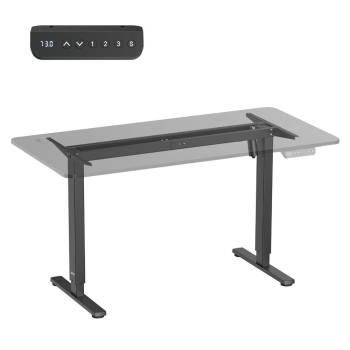 Biurko elektryczne regulacja wys. Ergo Office ER-400, max wys. 1160mm, max 80 kg, bez blatu do pracy stojąco siedzącej, czarne