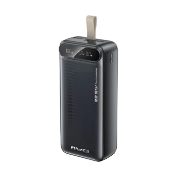 Powerbank Awei PA-12 30000mAh 22,5W 2xUSB-A 1xUSB-C 1xmicroUSB czarny