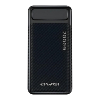 Powerbank Awei P6K 20000mAh 2xUSB 1xUSB-C 1xmicroUSB czarny