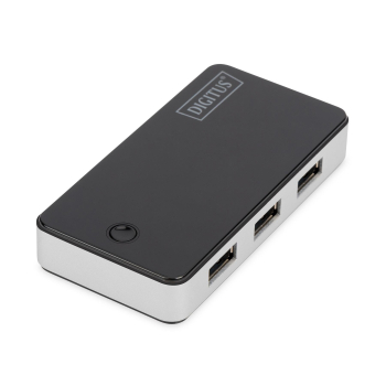 Hub USB DIGITUS DA-70231 4xUSB 3.0 aktywny czarny