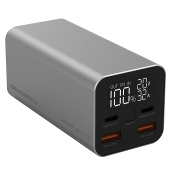 Powerbank GoGEN PB200009S 20000 mAh PD 65W srebrny