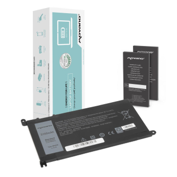 Bateria Movano do notebooka Dell Vostro 14 (5468), Inspiron 15 (5568), WDX0R, P75F, P62F, P66F, T2JX4, WDXOR (11.4V) (3100 mAh)