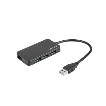 Hub USB Natec Moth 4xUSB 3.0 czarny