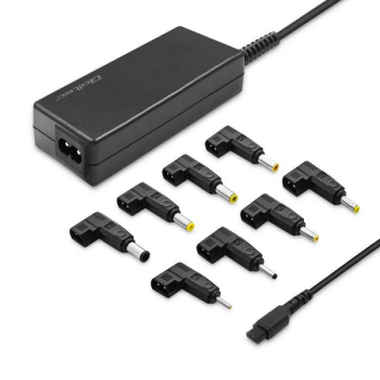 Zasilacz sieciowy uniwersalny Qoltec 45W | 8 wtyczek | +kabel zasilający