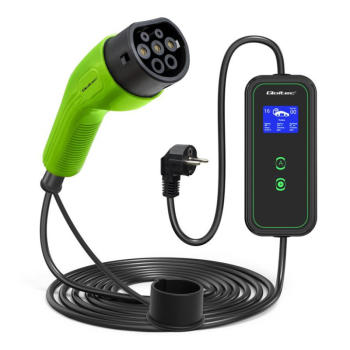 Ładowarka Qoltec do samochodu elektrycznego EV 2 w 1 typ2 | 3.5kW | 230V