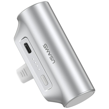 Powerbank Usams PB79 3000mAh 1xUSB-C Mini Tail Plug srebrny