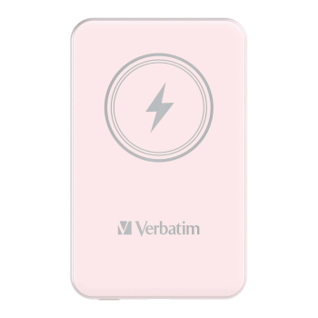 Powerbank Verbatim Charge 'n' Go Magnetic Wireless 10000mAh USB-C PD 3.0 Pink