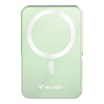 Powerbank Verbatim Charge 'n' Go Magnetic Wireless with Stand 10000mAh USB-C PD 3.0 Green