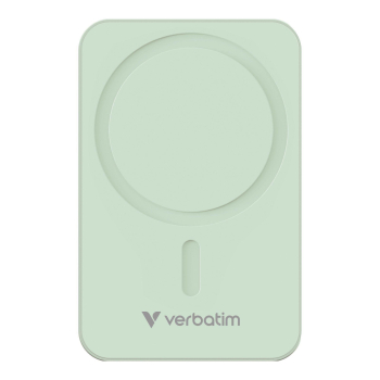Powerbank Verbatim Charge 'n' Go Essentials Magnetic Wireless 20000mAh USB-C PD 3.0 Green