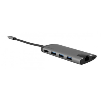 Hub USB Verbatim Multi Port 3x USB 3.0, USB-C 3.1, HDMI 4K, RJ45, SD/micro SD