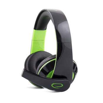 Słuchawki z mikrofonem Esperanza Condor Gaming czarno-zielone