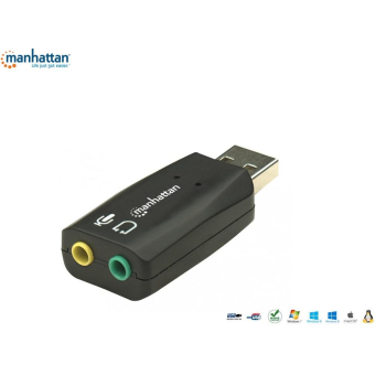 Karta dźwiękowa zewnętrzna Manhattan 3D Virtual 5.1 / USB 2.0