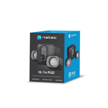 Głośniki Natec Pug 11W RMS 2.1 Czarne