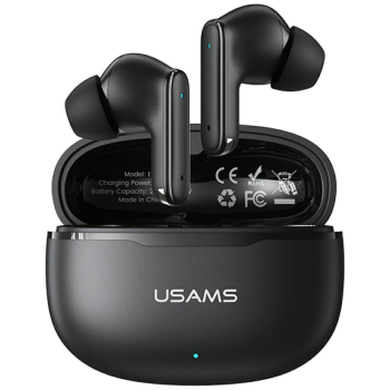 Słuchawki z mikrofonem Usams E05 TWS Bluetooth 5.0+ stacja dokująca - czarne