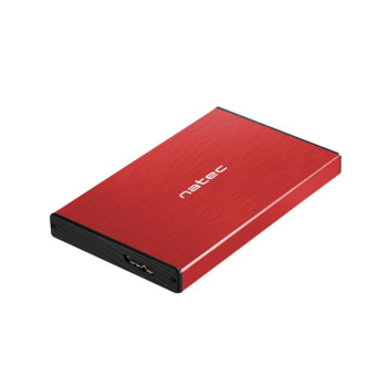 Obudowa na dysk HDD/SSD Natec RHINO Go USB 3.0 2,5" SATA czerwona