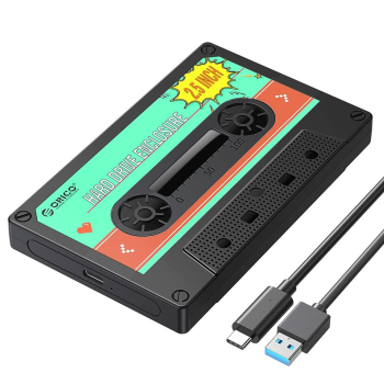 Obudowa na dysk Orico 2580C3-V1-BK-EP SATA 2,5'' USB-C 6Gbps kaseta