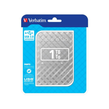 Dysk zewnętrzny Verbatim 1TB Store 'n' Go 2.5" srebrny USB