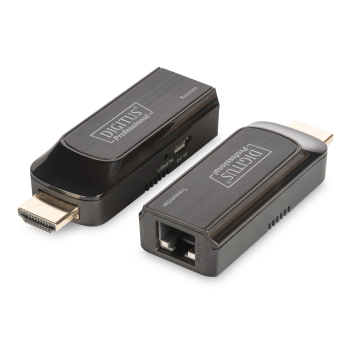 Przedłużacz/Extender mini DIGITUS HDMI 50m po skrętce Cat.6 1080p 60Hz FHD HDCP 1.2 audio (zestaw)
