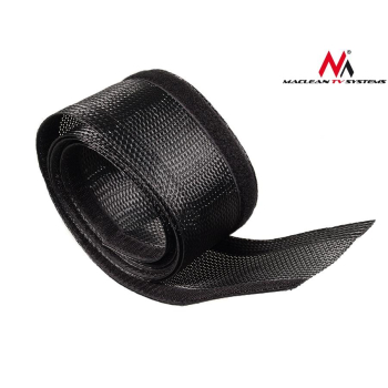 Organizator maskownica kabli Maclean MCTV-675 B 1.8m 85mm czarna na rzep