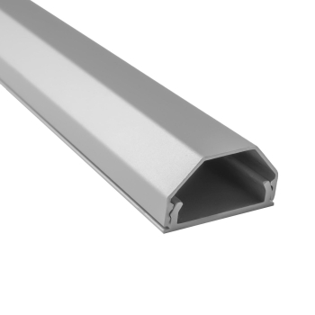 Listwa maskująca do kabli aluminiowa Maclean MCTV-897 S 33x18x750mm, srebrna