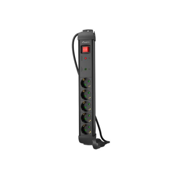 Listwa zasilająca Lanberg SP1 5m 5x 230V Schuko czarna