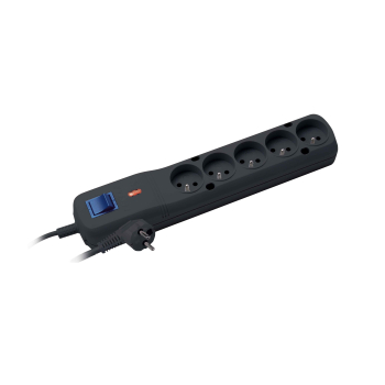 Listwa zasilająca Lestar LF-530WA 5+ 1,5m czarna