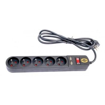 Listwa zasilająca przeciwprzepięciowa ORVALDI ORV-5 1,5m z ładowarką USB