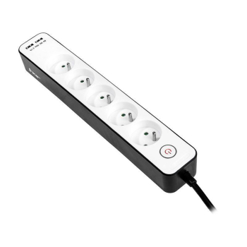 Listwa zasilająca Tracer Zebra mobile ready 1,5 m (5 gniazd + 2xUSB)