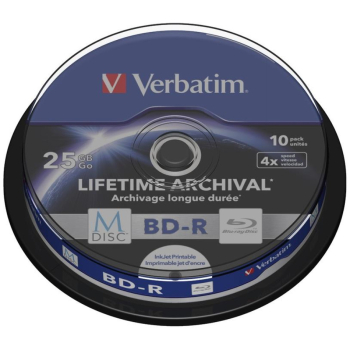 Płyty BD-R Verbatim M-Disc 25 GB 4x Print Cake 10