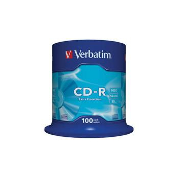 Płyty CD-R Verbatim 700MB Extra Protection (cake 100)