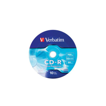 Płyty CD-R Verbatim 700MB Extra Protection Wrap (10 Spindel)
