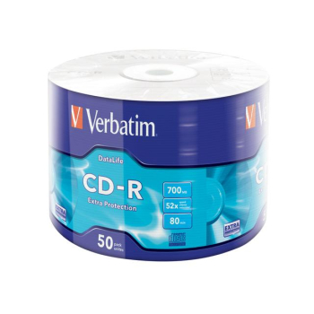 Płyty CD-R Verbatim 700MB Extra Protection Wrap (50 Spindel)