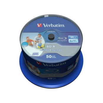 Płyty BD-R Verbatim 25GB X6 printable Datalife (Cake 50)