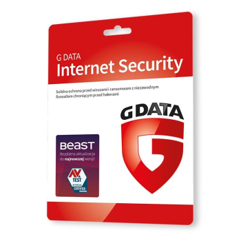 Oprogramowanie G DATA Internet Security Multidevice3PC 1rok karta-klucz