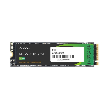 Dysk SSD Apacer AS2280P4X 256GB M.2 2280 PCIe NVMe Gen3 x4 (2100/1300 MB/s) 3D NAND